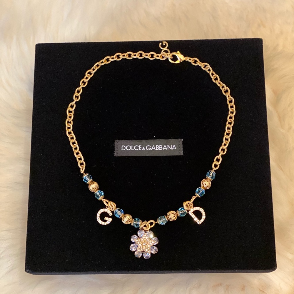Dolce & Gabbana Charm and Crystal Necklace